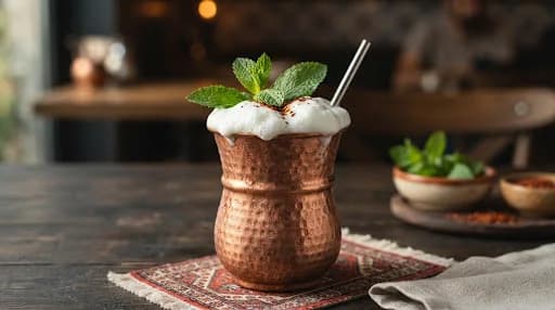 Bakır Tas Yayık Ayran